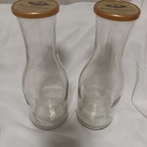 2 Paul Masson Since 1852 Glass Wine Bottles